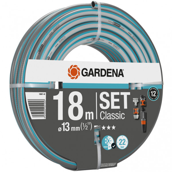 Шланг "Gardena" Classic d1/2" 18м с фитингом