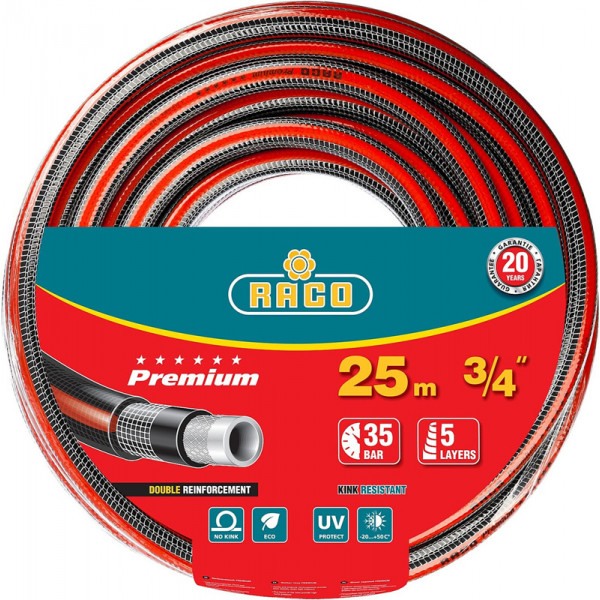 Шланг "Raco" поливочный Premium 3/4" 25м
