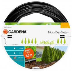 Шланг "Gardena" 13013 сочащийся для наземной прокладки d1/2”х50м с фитингами и мастер-блоком